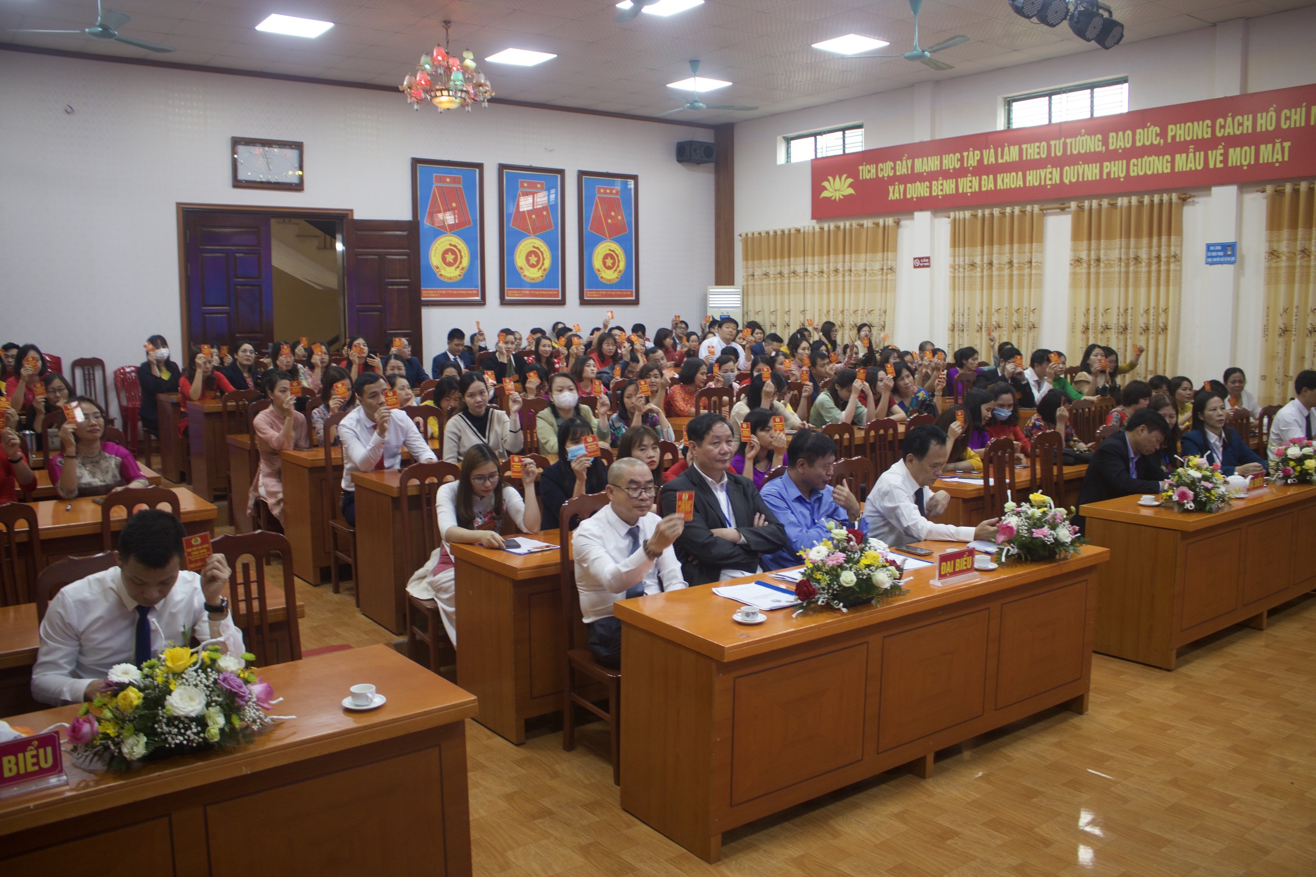 Bệnh viện Đa khoa huyện Quỳnh Phụ tổ chức Đại hội Công đoàn nhiệm kỳ 2023 - 2028