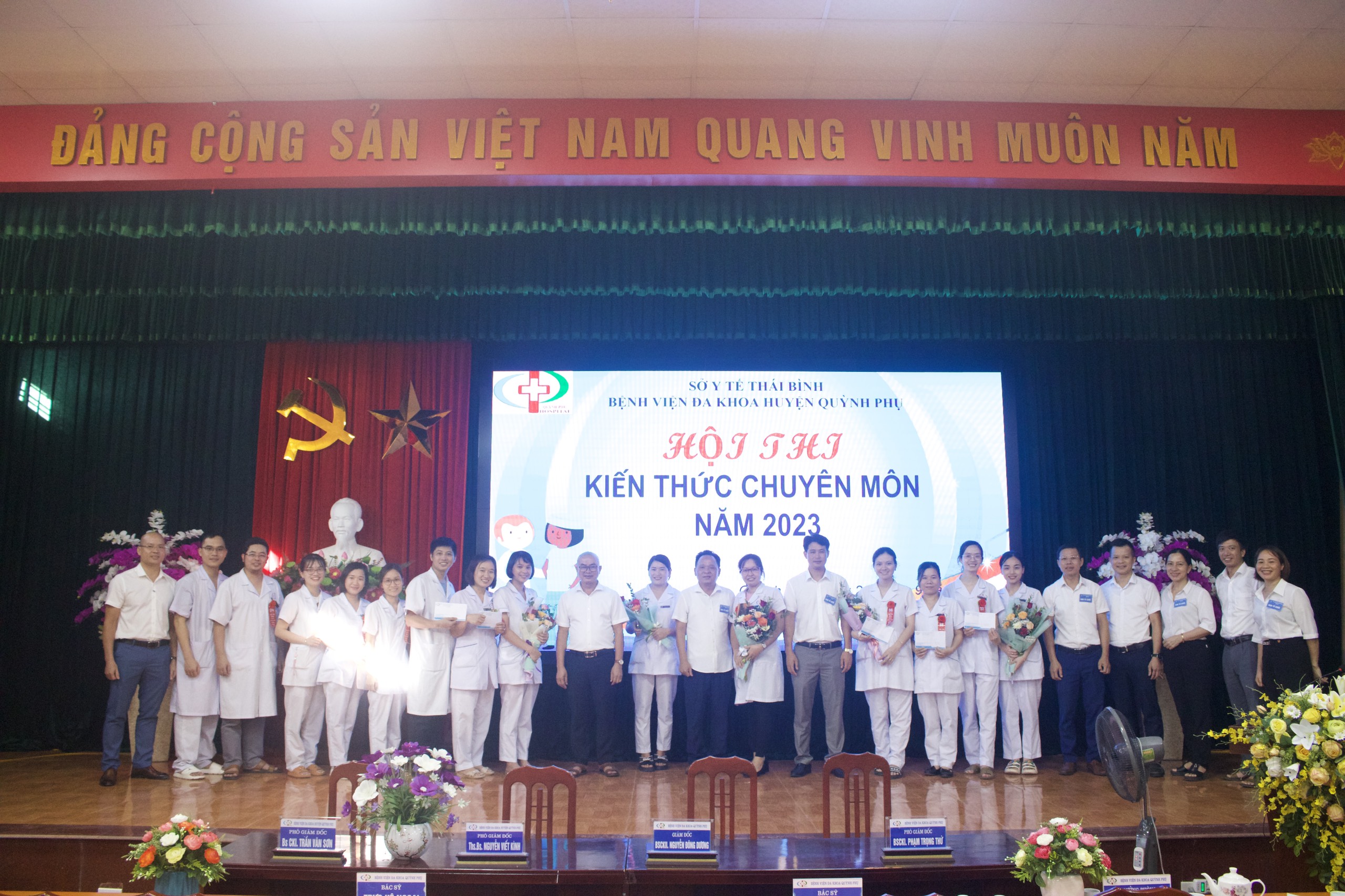 Bệnh viện đa khoa Huyện Quỳnh Phụ tổ chức thành công “HỘI THI KIẾN THỨC CHUYÊN MÔN 2023”